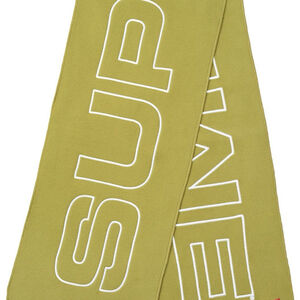 FW17 SUPREME POLARTEC SCARF Sulfur 2017 New
